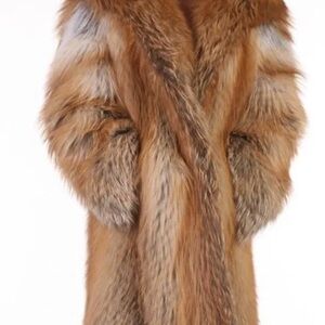 Luxurious Genuine Fox Fur Coat Brand New Size Medium